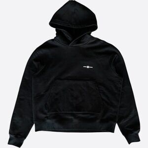 Amiri Black & White Mini MA Bar Logo Hoodie